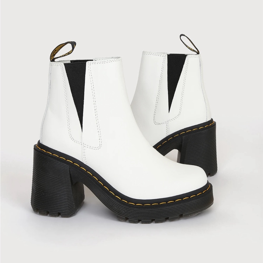 Spence Leather Flared Heel Chelsea Boots